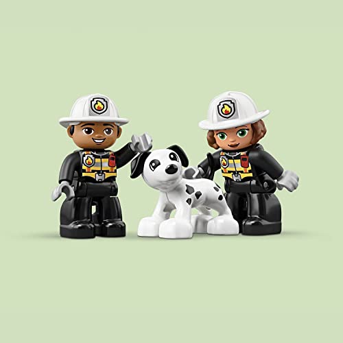 LEGO 10903 Duplo Town Parque de Bomberos con Camion Juguete, Actividades Creativas para Niños y Niñas +2 años