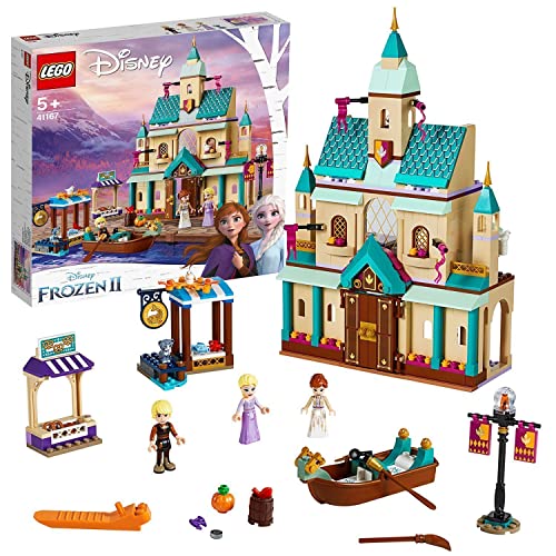 LEGO 41167 Disney Princess Frozen 2 Aldea del Castillo de Arendelle, Juguete con Mini Muñecas de Elsa, Anna y Kristoff para Niñas y Niños 5 Años