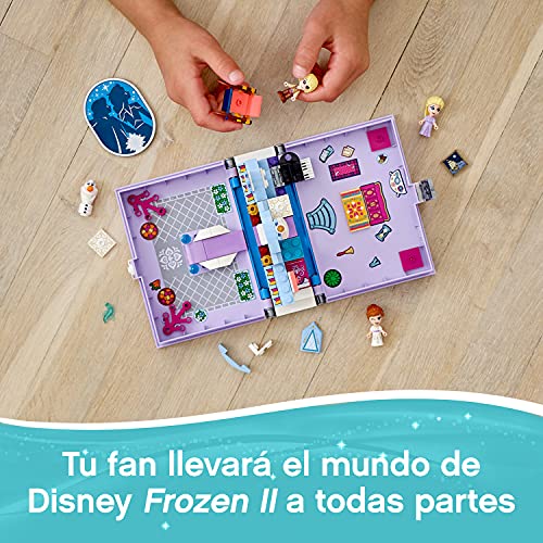 LEGO 43175 Disney Princess Cuentos e Historias: Anna y Elsa, Juego de Viaje, Juguete de Construcción de Frozen 2 con Mini Muñecas