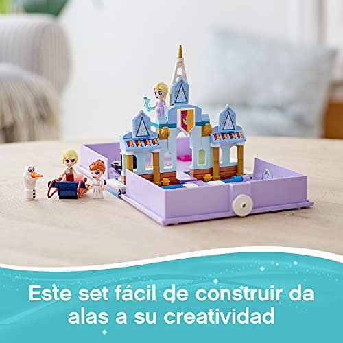 LEGO 43175 Disney Princess Cuentos e Historias: Anna y Elsa, Juego de Viaje, Juguete de Construcción de Frozen 2 con Mini Muñecas