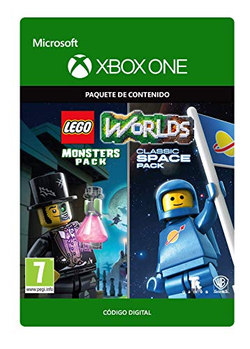 LEGO Worlds Classic Space Pack and Monsters Pack Bundle Bundle | Xbox One - Código de descarga
