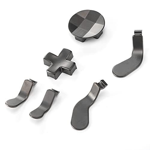 Les-Theresa Joystick Metal Paddles Reemplazo Gamepad Metal Arrow Key Parts para Xbox One Elite