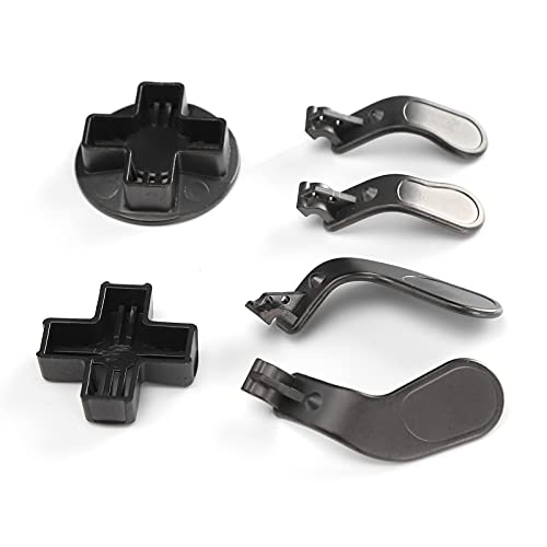 Les-Theresa Joystick Metal Paddles Reemplazo Gamepad Metal Arrow Key Parts para Xbox One Elite