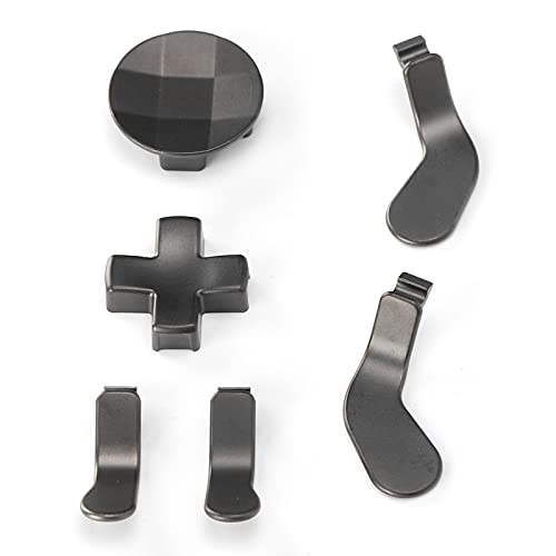 Les-Theresa Joystick Metal Paddles Reemplazo Gamepad Metal Arrow Key Parts para Xbox One Elite