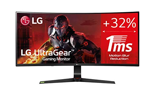 LG 34GN73A-B - Monitor Gaming de 86,7 cm (34") WFHD (2560 x 1080, IPS, 21:9, DisplayPort x1, HDMI x2, AUX x1, Ultrawide, Antireflejo), Negro