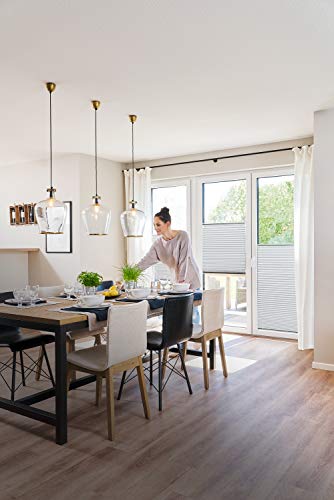 Lichtblick PS.090.130.02 - Estor Plisado (fijación sin Agujeros, 90 x 130 cm), Color Gris