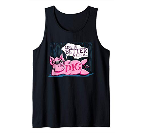 Life is Better With a Pig Shirt Pigs Farm Farmer Girls Gift Camiseta sin Mangas