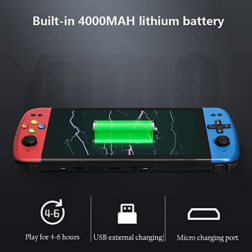 Lighfd Consola de juegos PSP portátil de pantalla grande de alta definición de 7 pulgadas Nostálgico Pasado de moda Arcade Doméstico Portátil Gba Mini Ps Retro Fc Super Mary Ps1 Sega Classic Sfc Doubl