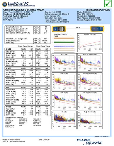 LINKUP - [GHMT & DSX8000 Certificado] Cable de Conexión Ethernet Cat8 S/FTP 22AWG Cable Sólido Blindado Doble┃2000MHz 2GHz 40Gbps┃5ª Gen Ethernet LAN Red Cables de Estructura┃Amarillo┃15m (50 pies)