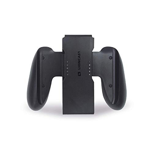 Lioncast Grips para Joy con - Empuñadura de Carga Compatible con los Mandos Joy-con - Carga USB-C - Fácil de Usar, Ergonómico y Cómodo para Jugar - Pantalla LED - Accesorios para Nintendo Switch