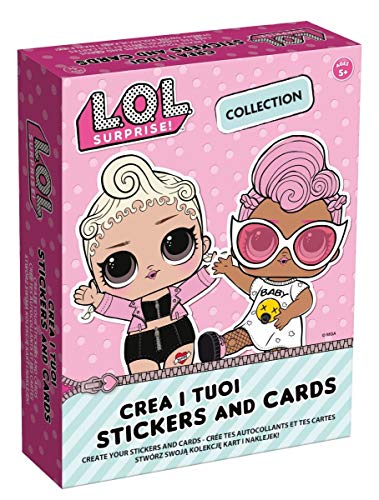 Lisciani Stickers y tarjetas a coleccionables LOL Surprise 73788, Rosa , color/modelo surtido