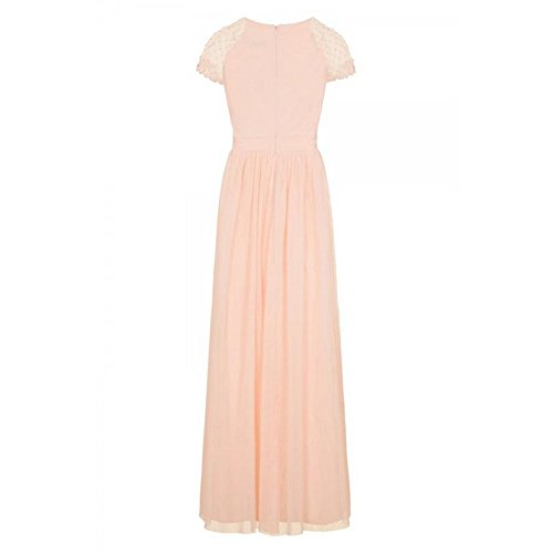 Little Mistress Bead Maxi Vestido, Rosa (Nude), 38 para Mujer