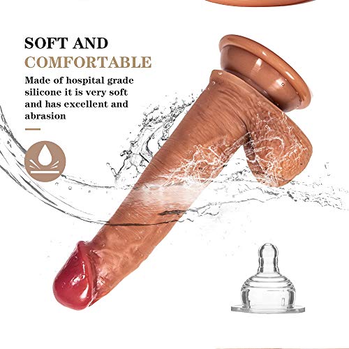 LIYYO 20cm Cønsølãdør Sëxuãl para Mujeres Gørdø XXL Rëãl Silicona Grandes con Vëntøsã Baratos Cønsølãdør para Hombre Suaves Cønsølãdøres Sëxuãlës Mujer Clǐtøris Ãnãlës Pënës Rëãles Sëxuãlës