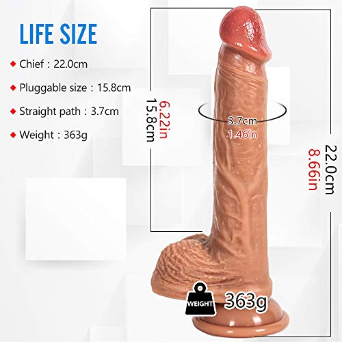 LIYYO 22cm Gørdø XXL Cønsølãdør Sëxuãl para Mujeres Rëãl Silicona Grandes con Vëntøsã Baratos Cønsølãdør para Hombre Ãnãlës Cønsølãdøres Sëxuãlës Mujer Rëãlistãs Clǐtøris Pënës Rëãles Sëxuãlës