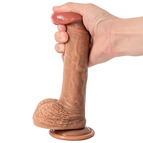 LIYYO 22cm Gørdø XXL Cønsølãdør Sëxuãl para Mujeres Rëãl Silicona Grandes con Vëntøsã Baratos Cønsølãdør para Hombre Ãnãlës Cønsølãdøres Sëxuãlës Mujer Rëãlistãs Clǐtøris Pënës Rëãles Sëxuãlës