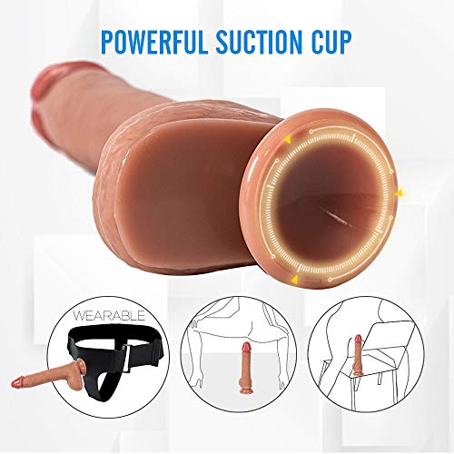 LIYYO 22cm XXL Cønsølãdør Sëxuãl para Mujeres Rëãl Silicona Grandes con Vëntøsã Baratos Cønsølãdør para Hombre Pareja Gørdø Cønsølãdøres Sëxuãlës Mujer Rëãlistãs Clǐtøris Ãnãlës Pënës Rëãles