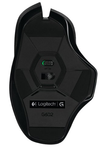 Logitech G602 Ratón Inalámbrico, 2,500 dpi, 11 Botones Programables, Batería de 250h, Memoría Integada, Compatible con PC/Mac, Negro