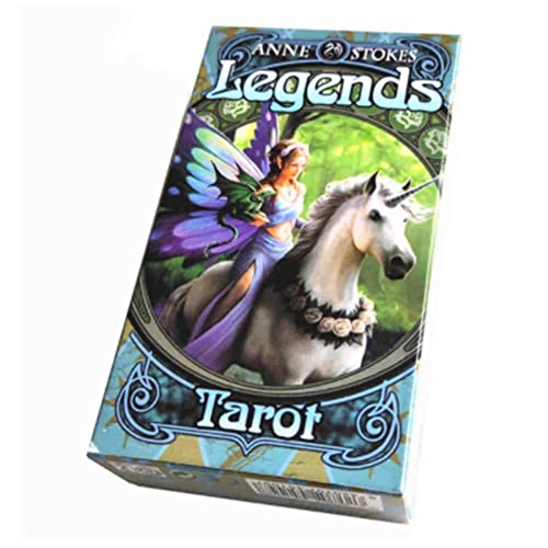 LOKOER Tarot Deck Tarot Solitaire, All English, Happy, Board Game, Witch, 78 Sets(Color:7)