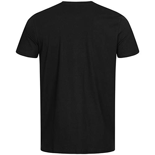 Lonsdale Camiseta para Hombre Sussex, Pack Doble Negro XXXXL