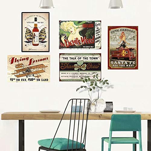 Lotusworld Señal de metal de metal para decoración del hogar, con texto en inglés "Do Not Feed Monkeys