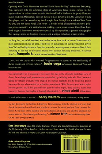 Love Saves the Day: A History Of American Dance Music Culture, 1970–1979