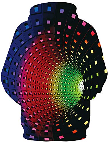 Loveternal Cool Jumpers Unisex 3D Swirl Hoodie Hipster Novelty Oversized Hip Hop Pullover Galaxy Sweatshirt for Couple Juniors XL