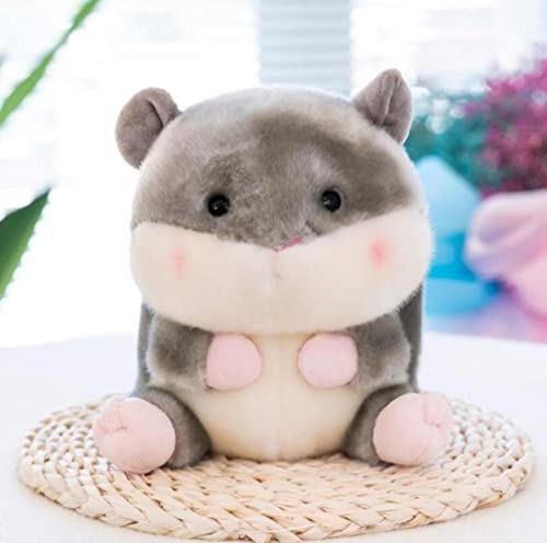 Lulihhhh 17 / 24cm Peluche Panda toyPink Pig pingüino muñeco de Peluche Pato Amarillo Juguete niños Juguetes Regalo de cumpleaños para niños-24cm, hámster Gris