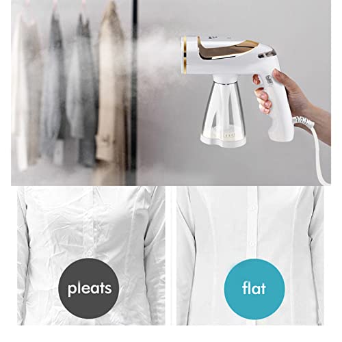 LXFHOMED Clothes Steamer, Garment Steamer Handheld Steamer for Travel and Home Portable Fabric Hand Steamer Ironing Wrinkle Remover with Fast Heat-up Detachable Water Tank Green, Small