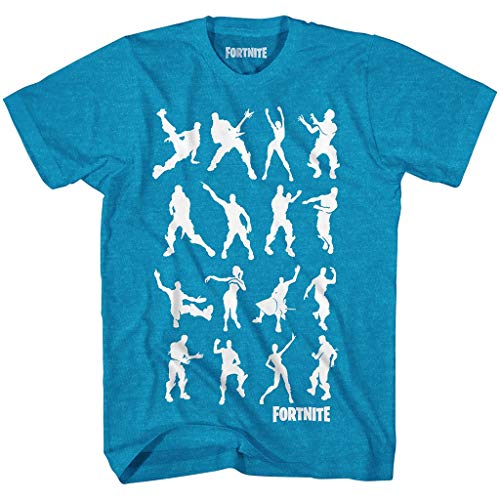 Mad Engine Fortnite Big Boys Dance Dance Emote Camiseta Videojuegos (Turquesa Heather, X-Large)