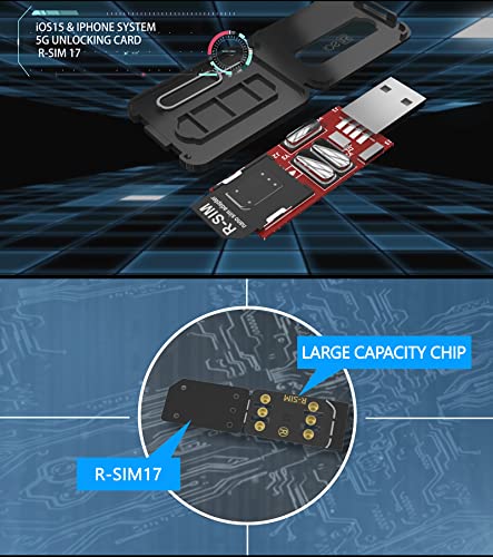 MAD HORNETS R-SIM 17 Nano desbloqueo tarjeta RSIM apta para i-P-h-o-n-e 13 12 mini 12 Pro XS MAX 8 IOS 15