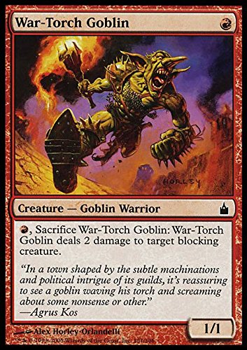 Magic The Gathering War-Torch Goblin - Goblin Torcia-Guerriero Ravnica: City of Guilds