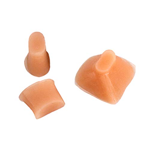 MagiDeal 3 Piezas De Goma Flauta Trino Clave Parachoques Corcho Marrón Instrumentos Musicales Repuestos