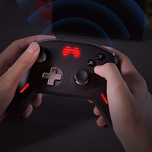 Mando Negro Gamepad sin Hilos del Juego Puede ser Usado for Equipos móviles y teléfonos móviles Adecuado para La Experiencia De Juego (Color : Black, Size : 15.5x10.5x5.5cm)