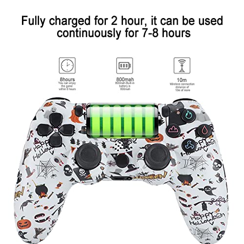 Mando PS4 Bluetooth Inalámbrico Game Mandos Joystick con 6 Axis Gyro Sensor Audio Touch Panel Dual Vibración Mando PS4 Inalámbrico para Playstation 4 Pro Slim (Color : B)