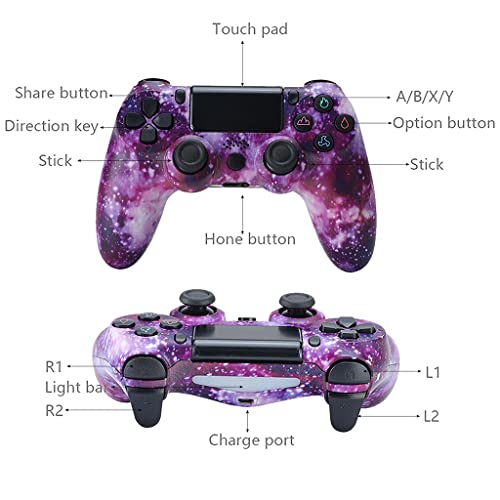 Mando PS4 Controlador Inalámbrico Bluetooth Game Mandos Joystick con 6 Axis Gyro Sensor Audio Touch Panel Dual Vibración Mando PS4 para Playstation 4 Pro Slim (Color : G)
