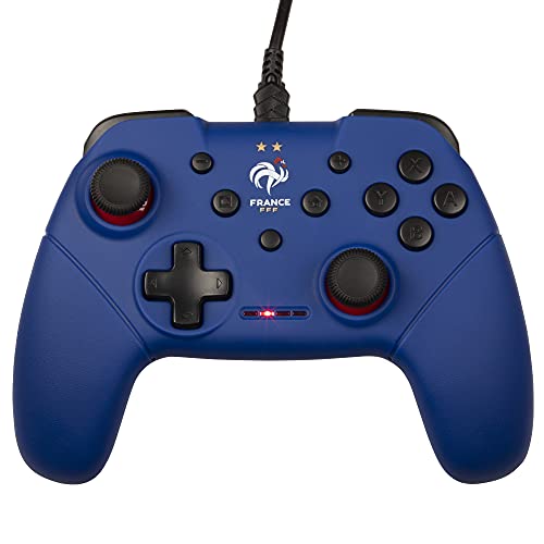 Manette filaire bleue pour Switch FFF - Konix