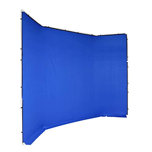 Manfrotto MLBG4301CB Chroma Key FX - Funda para Fondo (4 x 2,9 m), Color Azul