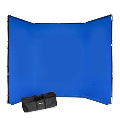 Manfrotto MLBG4301KB Chroma Key FX - Kit de Fondo (4 x 2,9 m), Color Azul