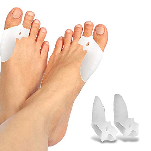 Mapiro Bunion Corrector – Enhanced Hallux Valgus 1 Pair Toe Straightener with Extra Toe Loop – Comfortable – Breathable & Fast Bunion Relief – BPA Free
