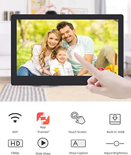 Marco Digital - UCMDA 8 Pulgunda WiFi Frame Marco Digital de Fotos Cloud Pantalla Táctil IPS HD 1280x800 16GB Rotación Automática Smart Marco, Comparta Imagen a Través de la Aplicación