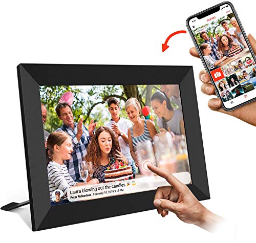 Marco Digital - UCMDA 8 Pulgunda WiFi Frame Marco Digital de Fotos Cloud Pantalla Táctil IPS HD 1280x800 16GB Rotación Automática Smart Marco, Comparta Imagen a Través de la Aplicación