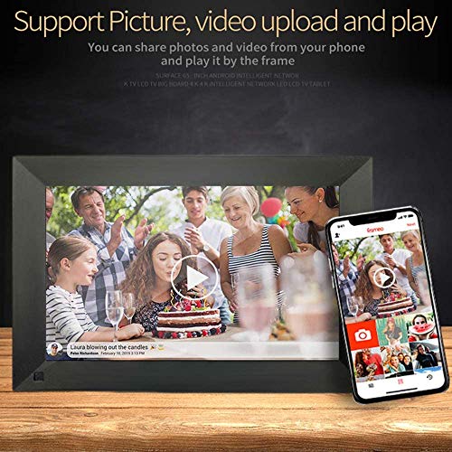 Marco Digital - UCMDA 8 Pulgunda WiFi Frame Marco Digital de Fotos Cloud Pantalla Táctil IPS HD 1280x800 16GB Rotación Automática Smart Marco, Comparta Imagen a Través de la Aplicación