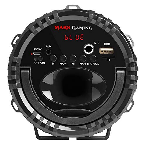 Mars Gaming MSB0, altavoz Bluetooth 10W, portátil, Micro SD, RGB Flow, Karaoke