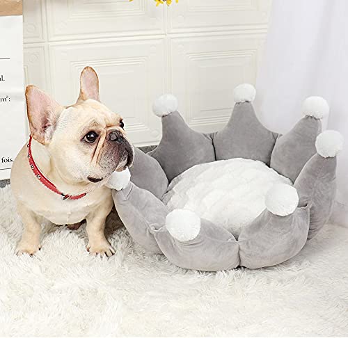 Mascota perro cama moda corona super suave gato y perro universal gato cama perro sofá cachorro accesorios suministros cama perro rosa