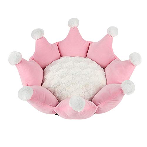 Mascota perro cama moda corona super suave gato y perro universal gato cama perro sofá cachorro accesorios suministros cama perro rosa