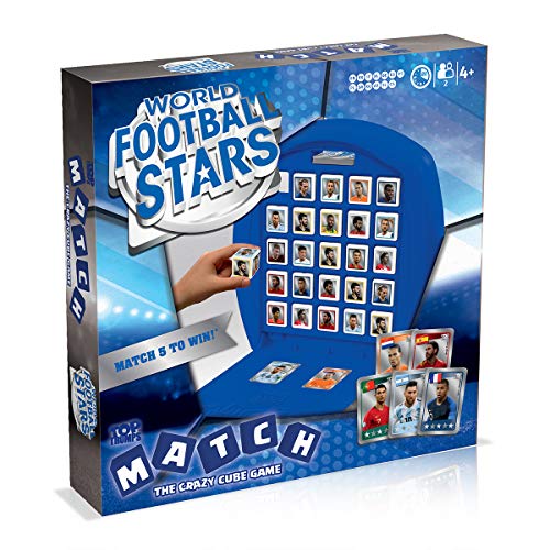 Match World Football Stars - Juego de Mesa de Top Trumps – Conecta en línea a 5 de tus personajes favoritos de World Football Stars (Estrellas de Fútbol)