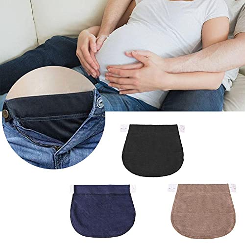 Maternidad Embarazo Cinturón Cinturón Extensor de cintura elástica ajustable Ropa Pantalones para embarazadas-Australia, Rosa