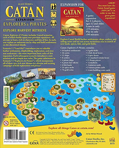 Mayfair Games Catan Expansion Explorers and Pirates Board Game