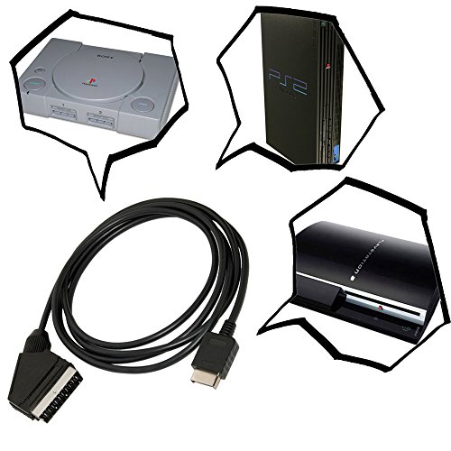 Mcbazel Real RGB Scart Cable AV cuerda del plomo para PS3 PS2 PS 1 Una PAL - NO para HDMI