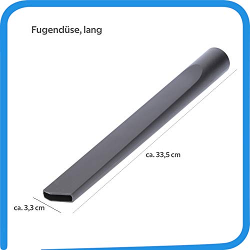 McFilter Juego de boquillas de 12 piezas para aspiradora Miele Blizzard CX1 PowerLine, conexión de 32/35 mm con adaptador + boquilla y cepillo